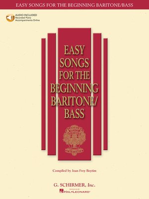 cover image of Easy Songs for the Beginning Baritone/Bass